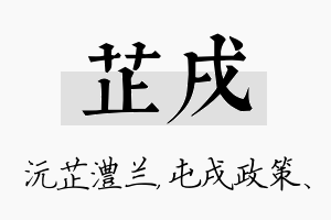 芷戌名字的寓意及含义