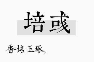 培彧名字的寓意及含义