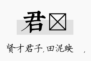 君珵名字的寓意及含义