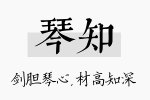 琴知名字的寓意及含义