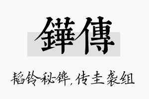 铧传名字的寓意及含义