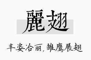 丽翅名字的寓意及含义