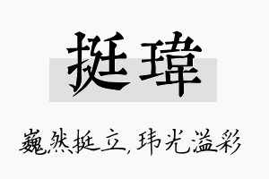 挺玮名字的寓意及含义