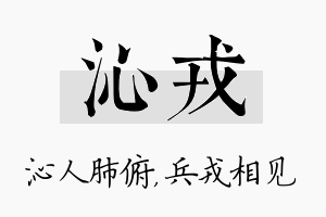 沁戎名字的寓意及含义