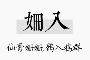 姗入名字的寓意及含义