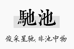 驰池名字的寓意及含义