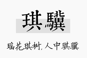 琪骥名字的寓意及含义