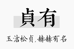 贞有名字的寓意及含义