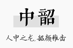 中韶名字的寓意及含义