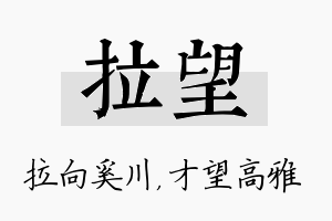 拉望名字的寓意及含义