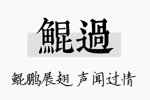 鲲过名字的寓意及含义