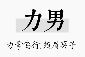 力男名字的寓意及含义