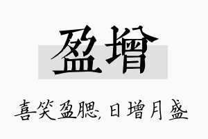 盈增名字的寓意及含义