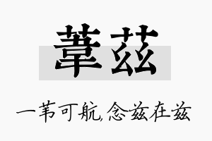 苇兹名字的寓意及含义