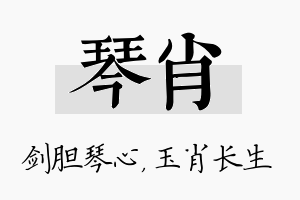 琴肖名字的寓意及含义