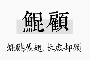 鲲顾名字的寓意及含义