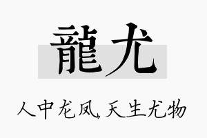 龙尤名字的寓意及含义