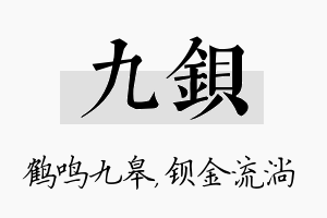 九钡名字的寓意及含义