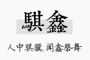 骐鑫名字的寓意及含义