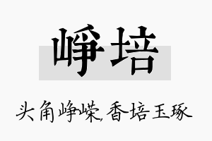 峥培名字的寓意及含义