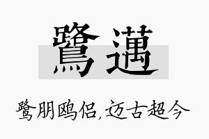 鹭迈名字的寓意及含义