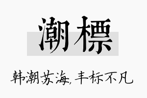 潮标名字的寓意及含义