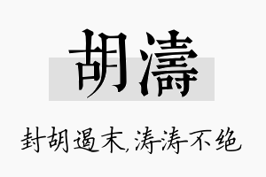 胡涛名字的寓意及含义