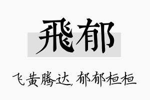 飞郁名字的寓意及含义