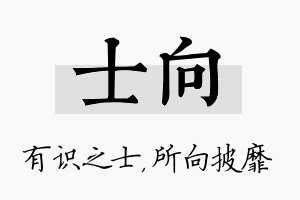 士向名字的寓意及含义