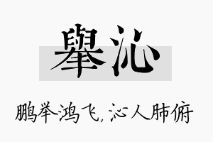 举沁名字的寓意及含义