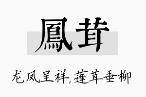 凤茸名字的寓意及含义