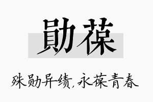 勋葆名字的寓意及含义