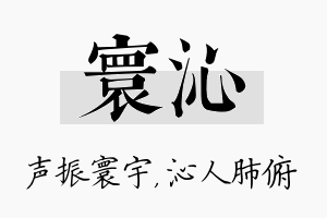 寰沁名字的寓意及含义