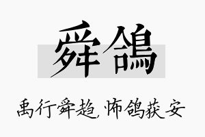 舜鸽名字的寓意及含义