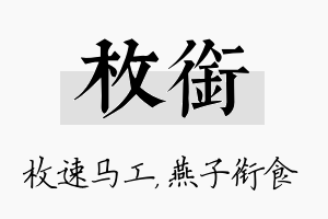 枚衔名字的寓意及含义