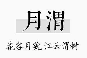 月渭名字的寓意及含义