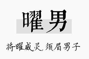 曜男名字的寓意及含义