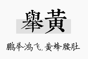 举黄名字的寓意及含义