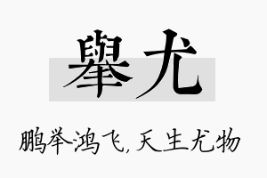 举尤名字的寓意及含义