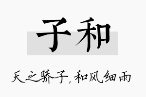 子和名字的寓意及含义