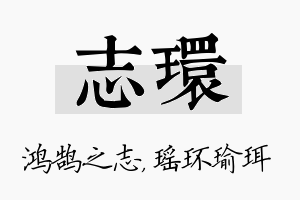 志环名字的寓意及含义