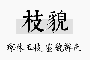 枝貌名字的寓意及含义