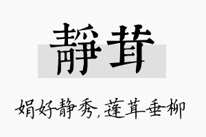 静茸名字的寓意及含义