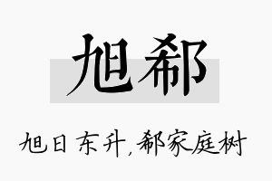 旭郗名字的寓意及含义