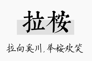 拉桉名字的寓意及含义