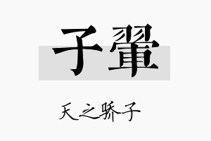 子翚名字的寓意及含义