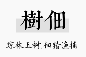 树佃名字的寓意及含义