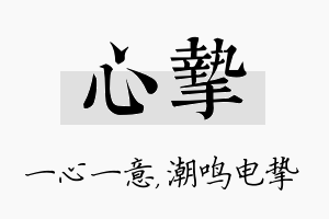 心挚名字的寓意及含义