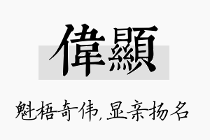 伟显名字的寓意及含义