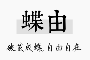 蝶由名字的寓意及含义